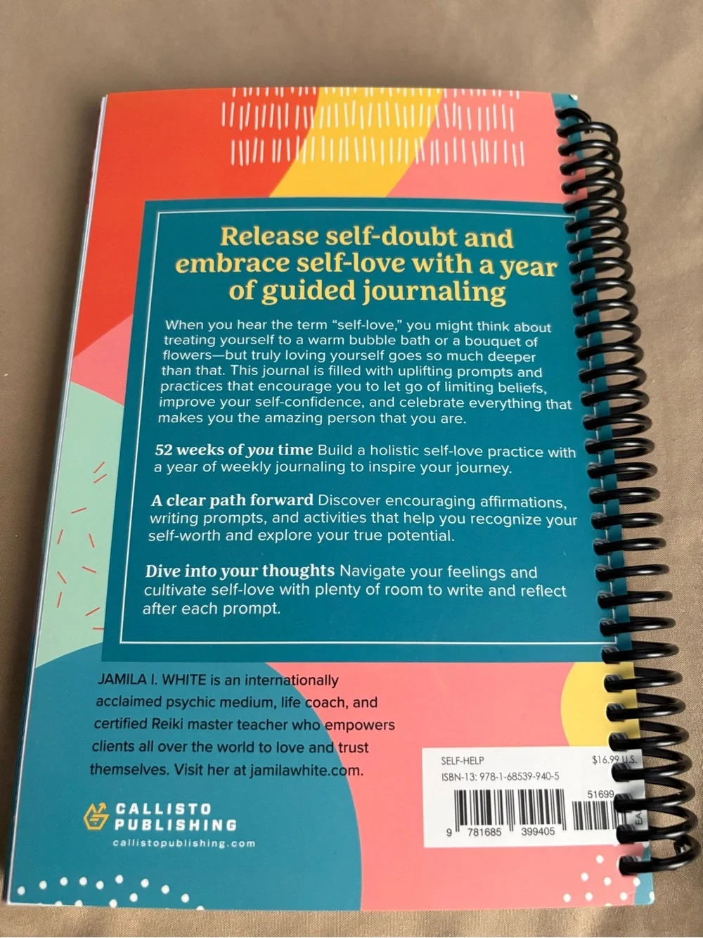 A Year of Self-Love Spiral Bound Journal